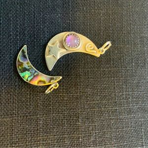 Sun moon and stars silver pendants